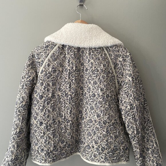 NWOT The Great. Reversible Quilted Print Puffer Jacket Size XS - Picture 4 of 9
